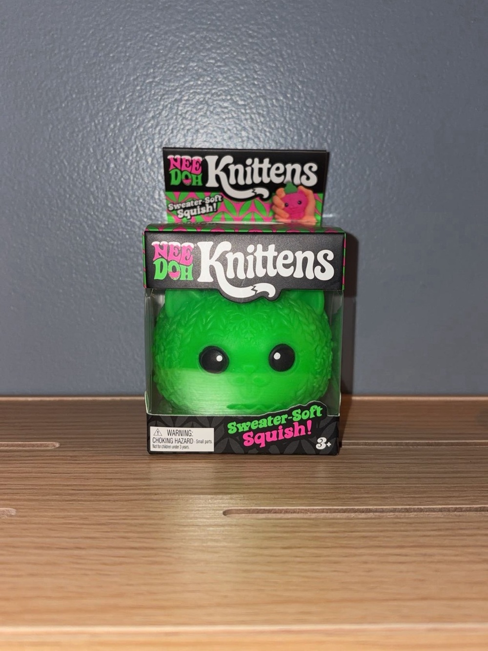 Needoh Knittens Sweater - Soft Squish in Green NWT